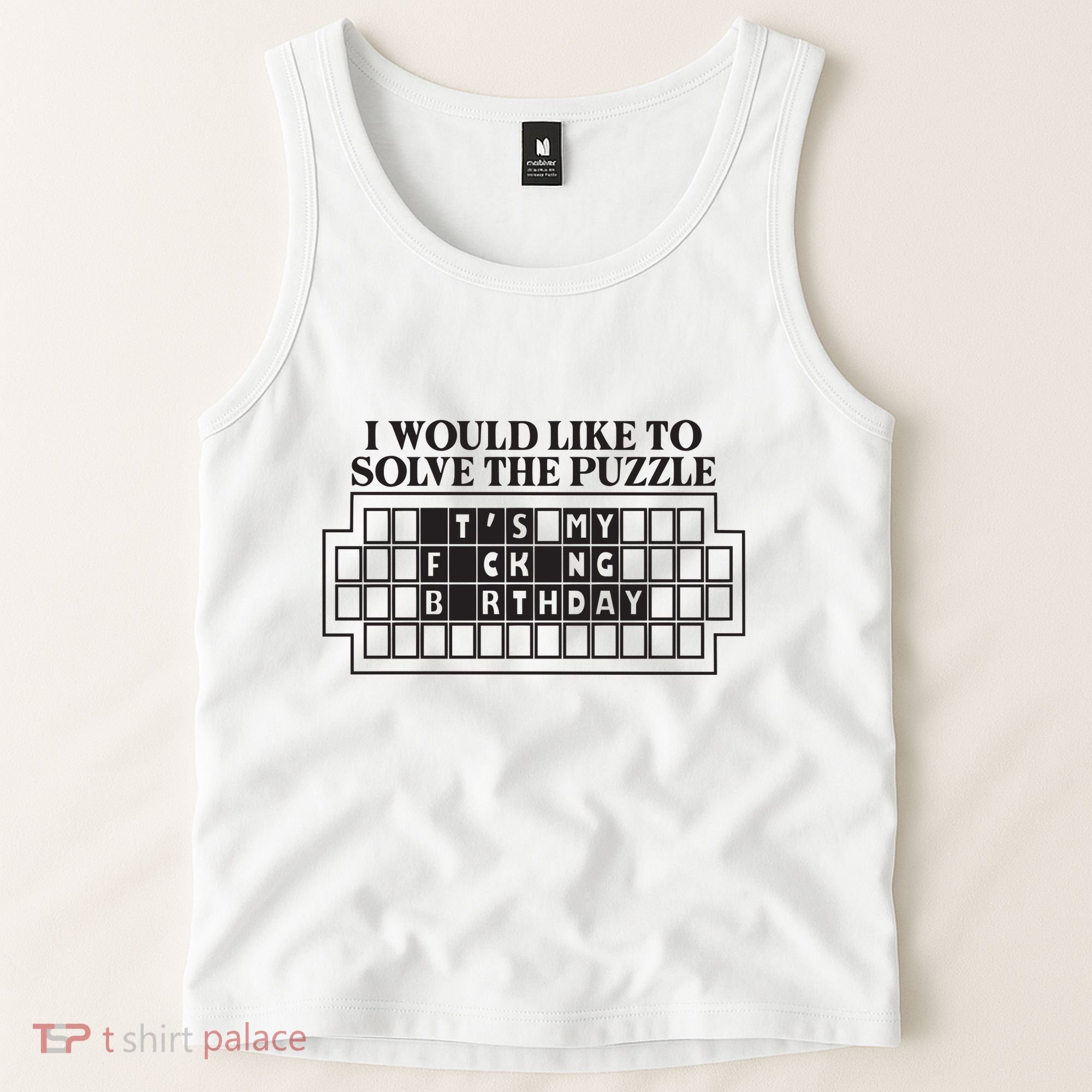 I Would Like To Solve The Puzzle Fuck The Patriarchy Tank Top