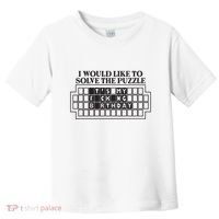 I Would Like To Solve The Puzzle Fuck The Patriarchy Toddler T-Shirt thumb 0