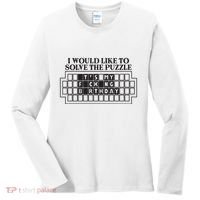 I Would Like To Solve The Puzzle Fuck The Patriarchy Women's Long Sleeve Shirt thumb 0