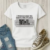 I Would Like To Solve The Puzzle Fuck The Patriarchy Women's T-Shirt thumb 3