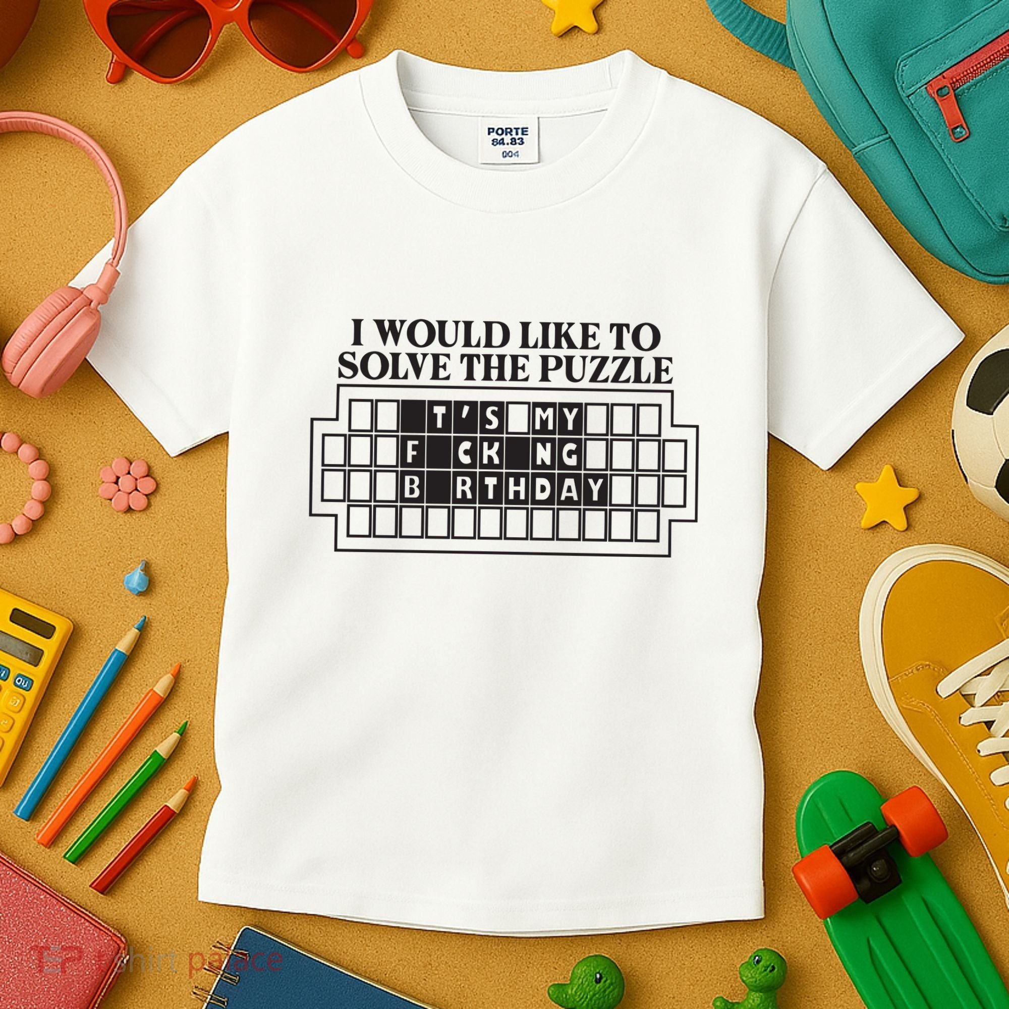 I Would Like To Solve The Puzzle Fuck The Patriarchy Kids T-Shirt