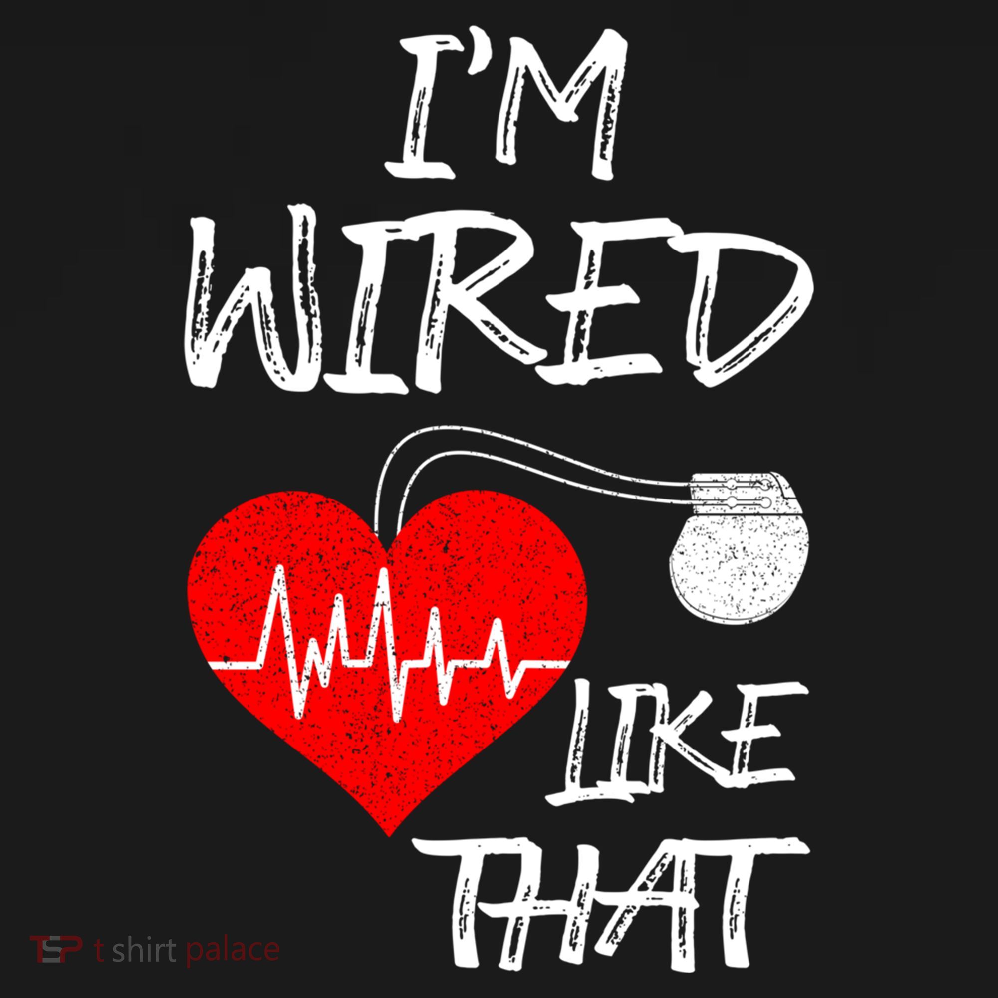 I'm Wired Like That Pacemaker Joke Heart Disease Awareness Funny Gift Bucket Hat