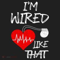 I'm Wired Like That Pacemaker Joke Heart Disease Awareness Funny Gift Beanie thumb 2