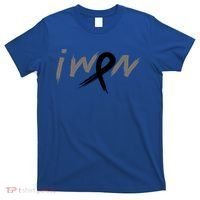 I Won Melanoma Skin Cancer Awareness Ribbon Support Gift T-Shirt thumb 0