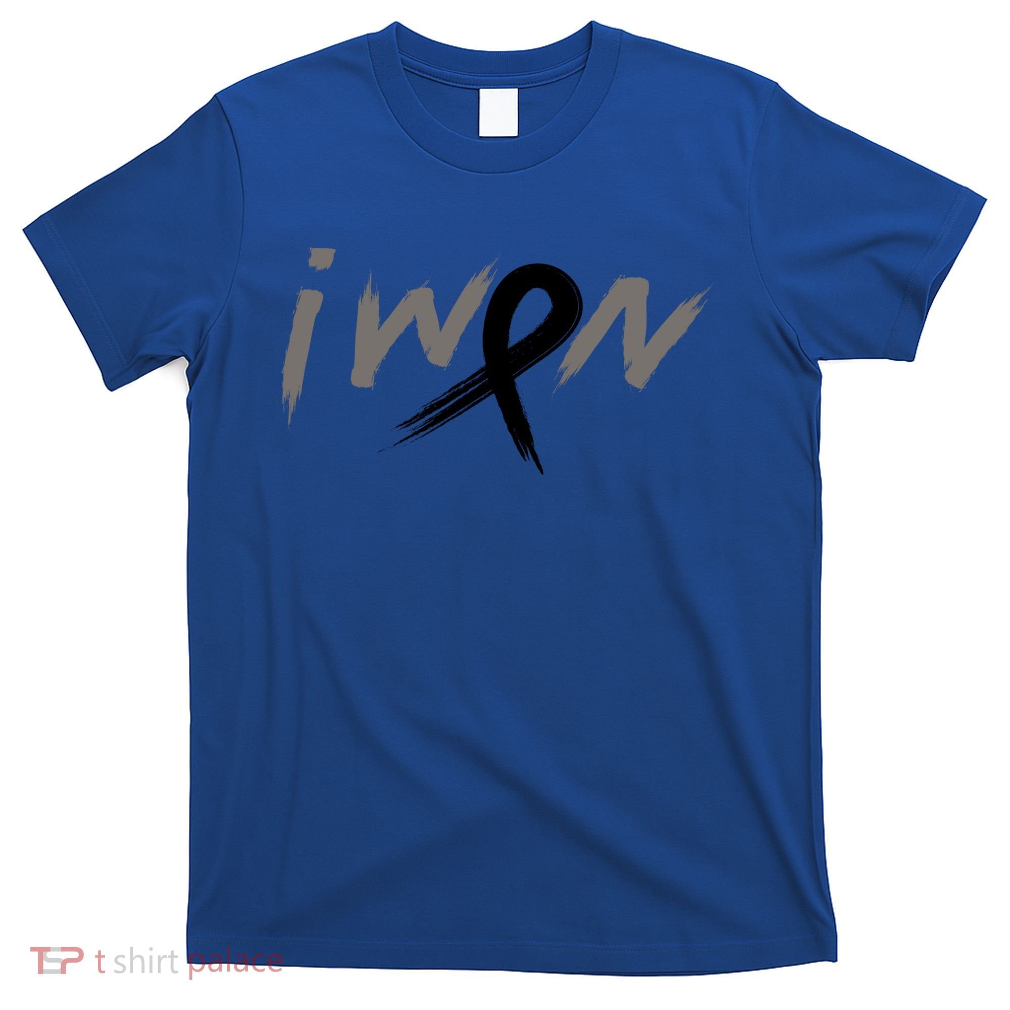 I Won Melanoma Skin Cancer Awareness Ribbon Support Gift T-Shirt