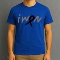 I Won Melanoma Skin Cancer Awareness Ribbon Support Gift T-Shirt thumb 3