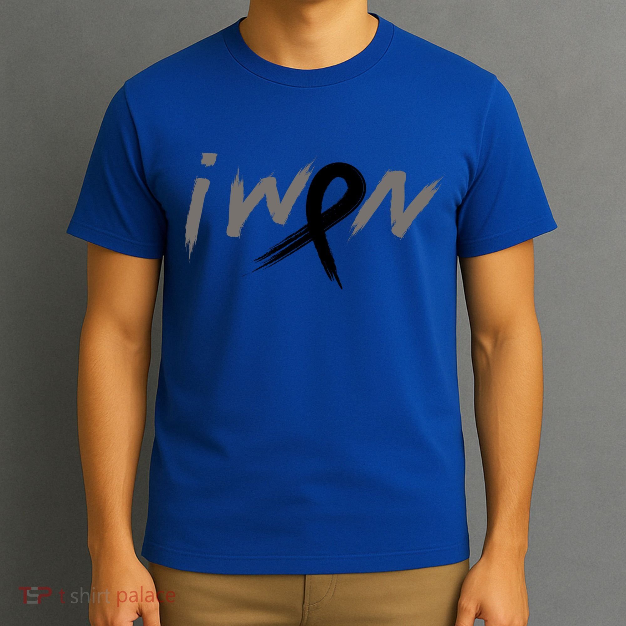 I Won Melanoma Skin Cancer Awareness Ribbon Support Gift T-Shirt