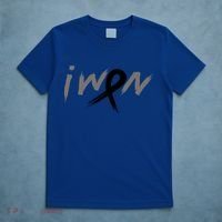 I Won Melanoma Skin Cancer Awareness Ribbon Support Gift T-Shirt thumb 5