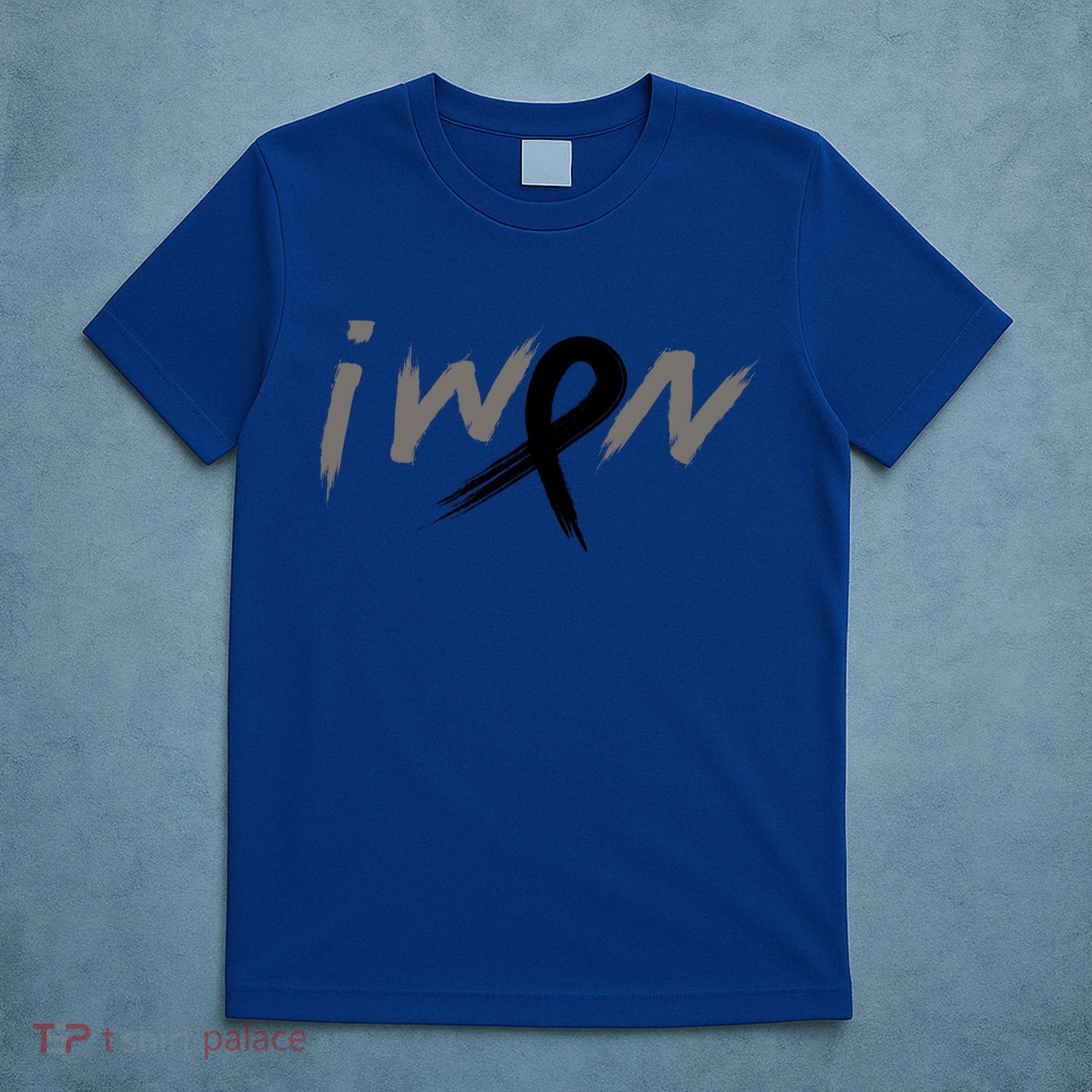 I Won Melanoma Skin Cancer Awareness Ribbon Support Gift T-Shirt