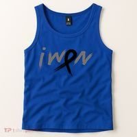I Won Melanoma Skin Cancer Awareness Ribbon Support Gift Tank Top thumb 2