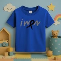 I Won Melanoma Skin Cancer Awareness Ribbon Support Gift Toddler T-Shirt thumb 3