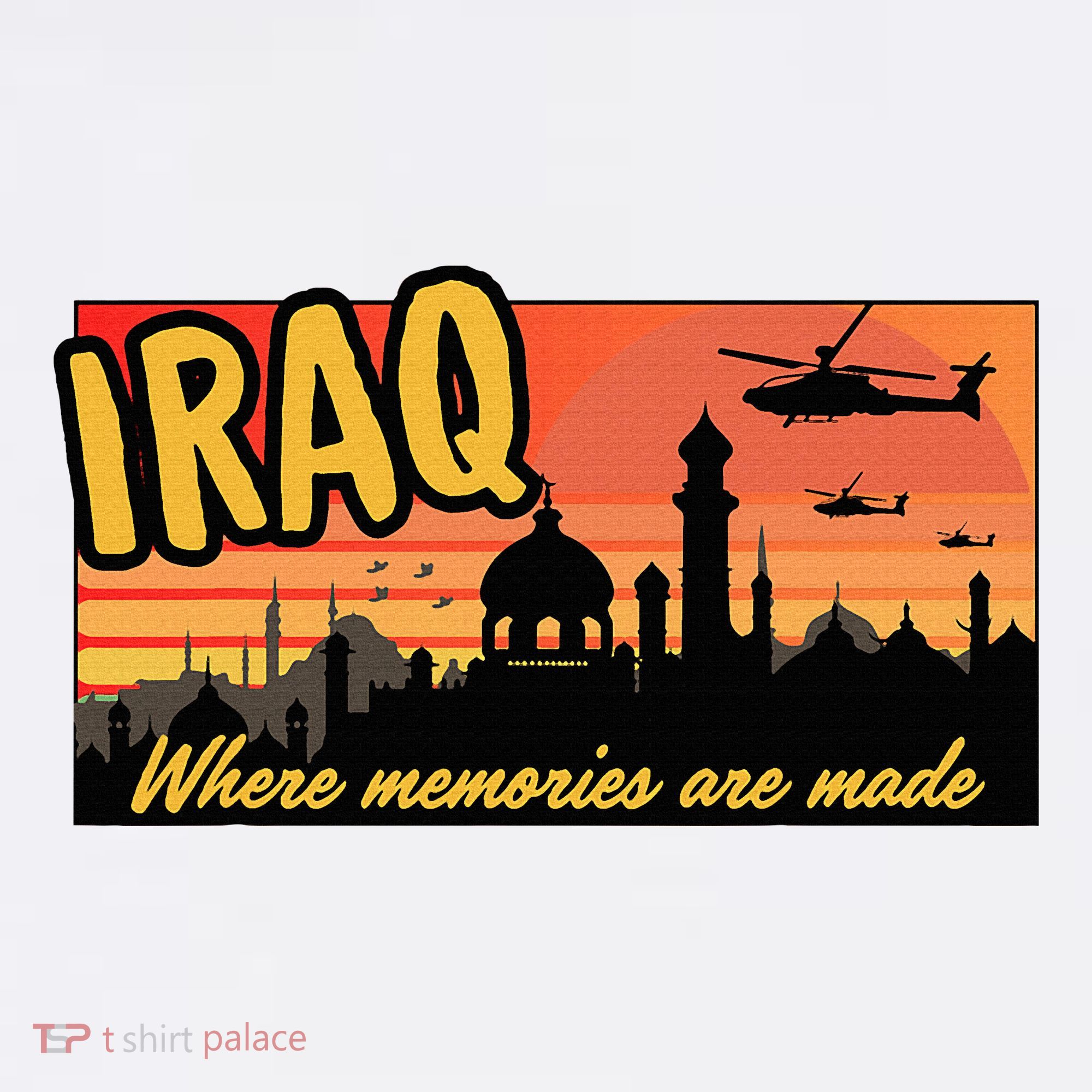 Iraq Where Memories Are Made Oif  Military Tourist Retro Women's Hoodie