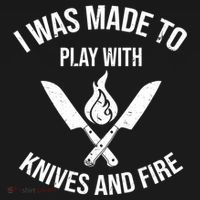 I Was Made To Play With Knives And Fire Cool Culinary Chef Cute Gift Women's Hoodie thumb 2