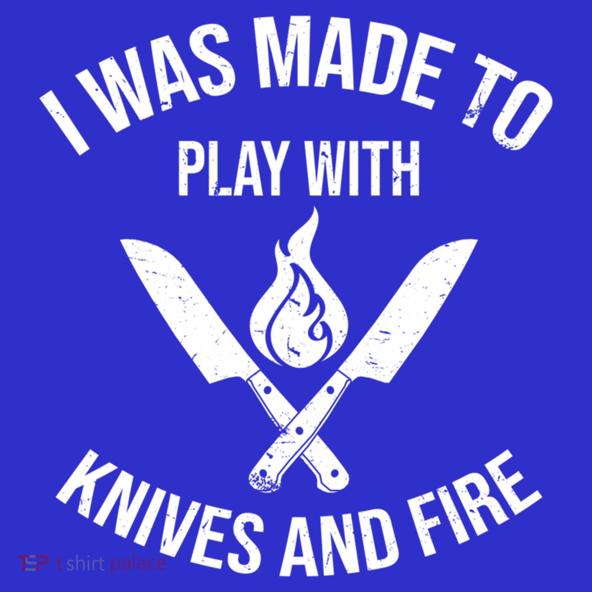 I Was Made To Play With Knives And Fire Cool Culinary Chef Cute Gift Women's Tank Top