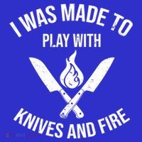 I Was Made To Play With Knives And Fire Cool Culinary Chef Cute Gift Visor thumb 3