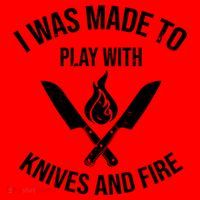 I Was Made To Play With Knives And Fire Cool Culinary Chef Cute Gift Santa Hat thumb 1