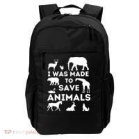 I Was Made To Save Animals Animal Rescue Protection Backpack thumb 0