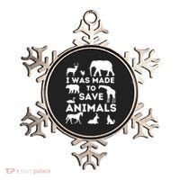 I Was Made To Save Animals Animal Rescue Protection Ornament thumb 0
