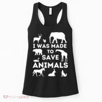 I Was Made To Save Animals Animal Rescue Protection Women's Tank Top thumb 0