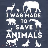 I Was Made To Save Animals Animal Rescue Protection Sweatshirt thumb 3