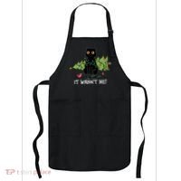 It Wasnt Me Christmas Tree Funny Cat Apron thumb 0