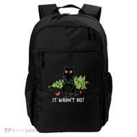 It Wasnt Me Christmas Tree Funny Cat Backpack thumb 0