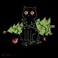 It Wasnt Me Christmas Tree Funny Cat Coffee Mug thumb 5