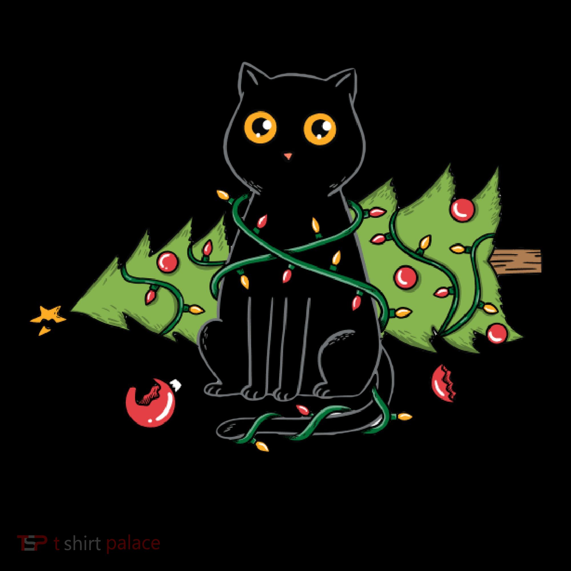 It Wasnt Me Christmas Tree Funny Cat Coffee Mug