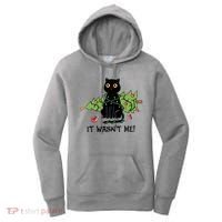 It Wasnt Me Christmas Tree Funny Cat Women's Hoodie thumb 0