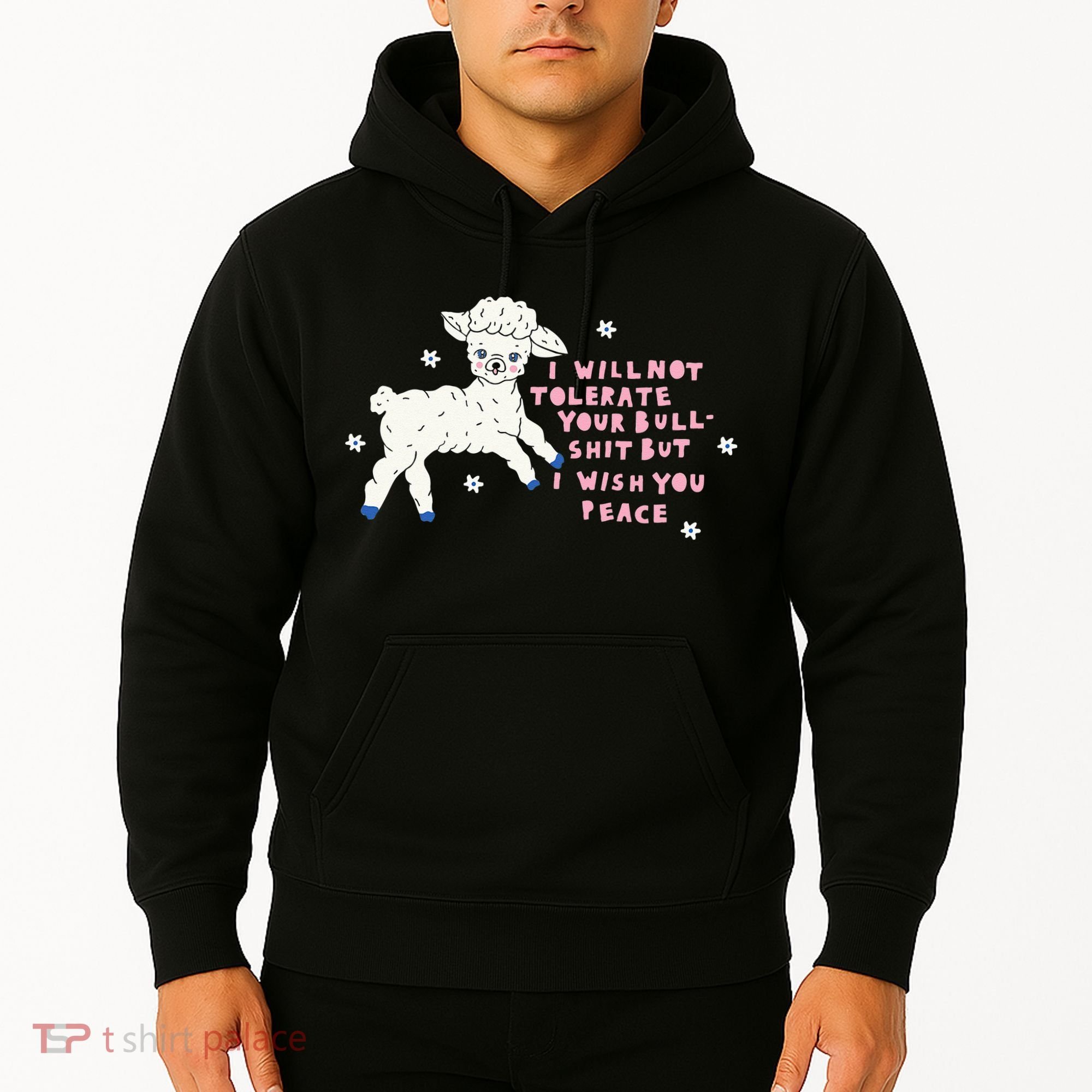 I Will Not Tolerate Your Bull Shit But I Wish You Peace Hoodie