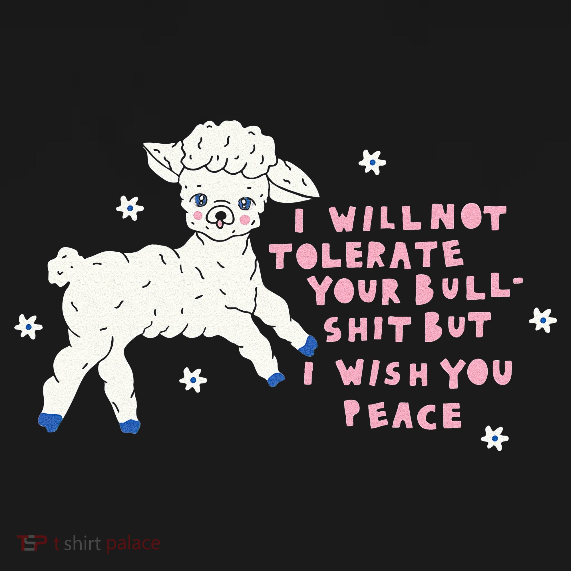 I Will Not Tolerate Your Bull Shit But I Wish You Peace Women's Hoodie
