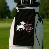 I Will Not Tolerate Your Bull Shit But I Wish You Peace Golf Towel thumb 2