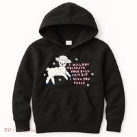 I Will Not Tolerate Your Bull Shit But I Wish You Peace Kids Hoodie thumb 0