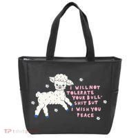 I Will Not Tolerate Your Bull Shit But I Wish You Peace Tote Bag thumb 0