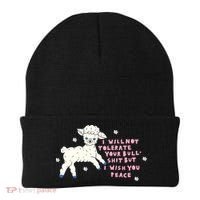 I Will Not Tolerate Your Bull Shit But I Wish You Peace Beanie thumb 0