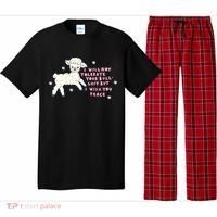 I Will Not Tolerate Your Bull Shit But I Wish You Peace Pajama Set thumb 0