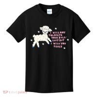 I Will Not Tolerate Your Bull Shit But I Wish You Peace Kids T-Shirt thumb 0