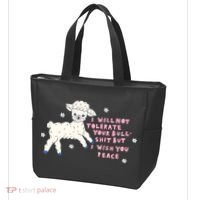 I Will Not Tolerate Your Bull Shit But I Wish You Peace Tote Bag thumb 3