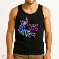 I Was Not Made To Be Subtle Peacock Tank Top thumb 3