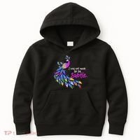 I Was Not Made To Be Subtle Peacock Kids Hoodie thumb 0