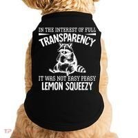 It Was Not Easy Peasy Lemon Squeezy Raccoon Meme Doggie Tank thumb 0