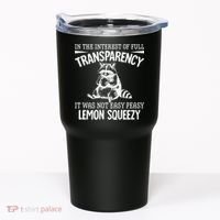 It Was Not Easy Peasy Lemon Squeezy Raccoon Meme Tumbler thumb 0