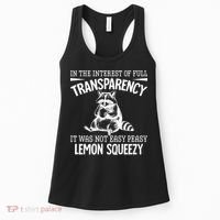 It Was Not Easy Peasy Lemon Squeezy Raccoon Meme Women's Tank Top thumb 0