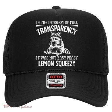 It Was Not Easy Peasy Lemon Squeezy Raccoon Meme Hat