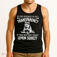 It Was Not Easy Peasy Lemon Squeezy Raccoon Meme Tank Top thumb 3