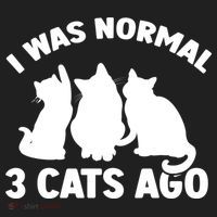 I Was Normal 3 Cats Ago Cat Kitten Kitty Women's Sweatshirt thumb 2