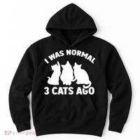 I Was Normal 3 Cats Ago Cat Kitten Kitty Hoodie thumb 0