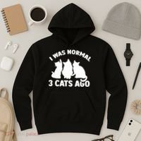 I Was Normal 3 Cats Ago Cat Kitten Kitty Hoodie thumb 3