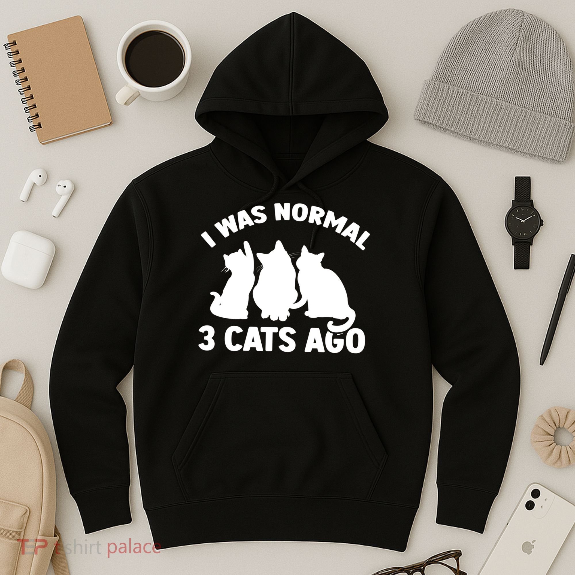 I Was Normal 3 Cats Ago Cat Kitten Kitty Hoodie