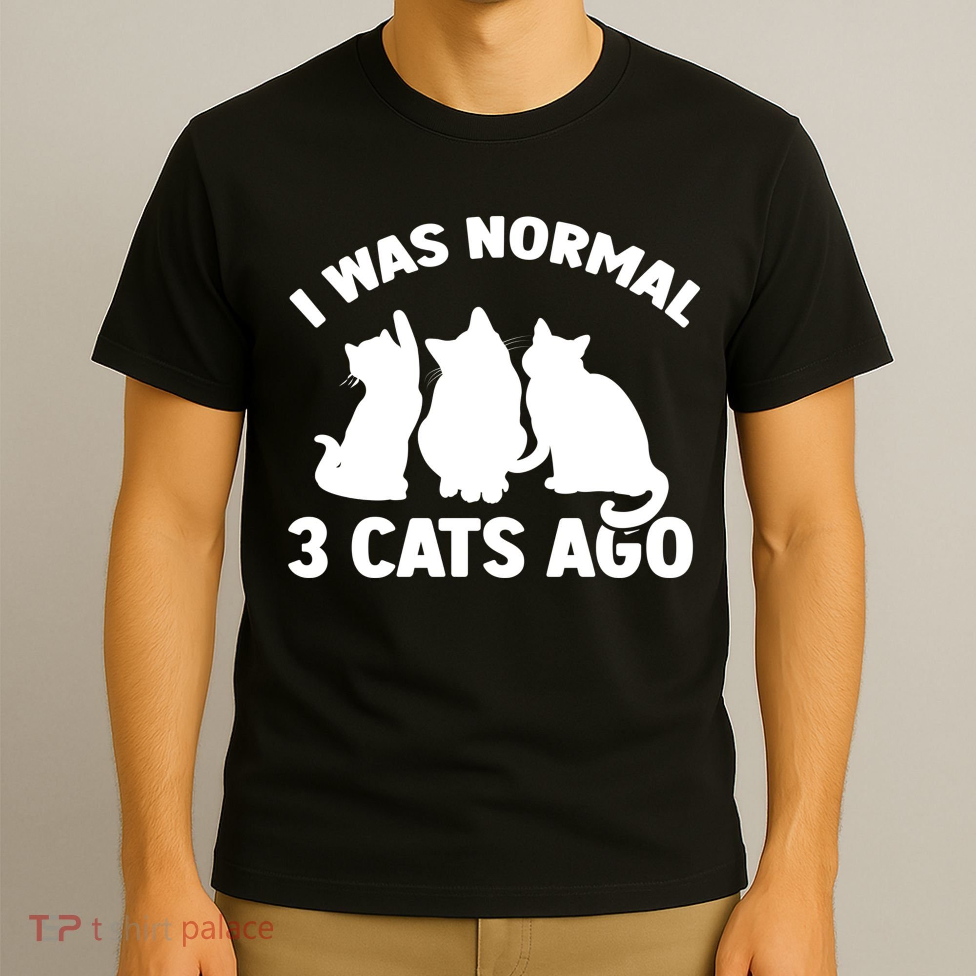 I Was Normal 3 Cats Ago Cat Kitten Kitty T-Shirt